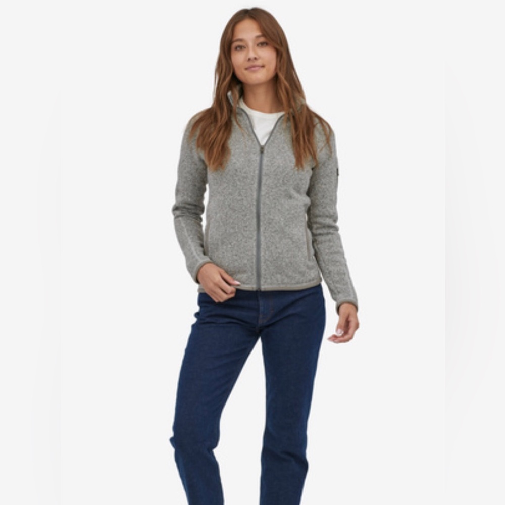 Patagonia Women’s Birch White Full Zip Better Sweater Size XS